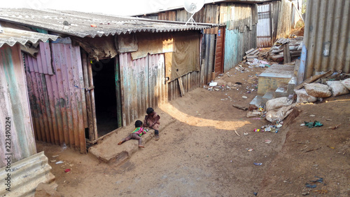 Foto Ghetto and slums in Delhi India