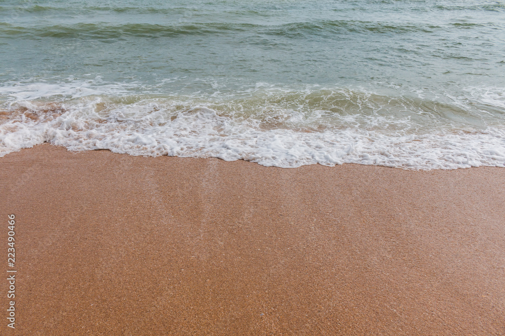 Sea wave foam beautiful sea wave