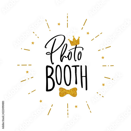 Photo booth props sign.
