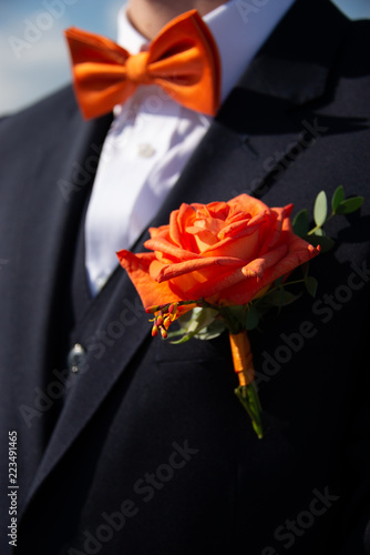 Groom and flower