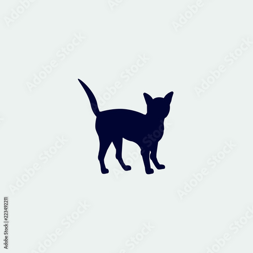 cat icon  vector illustration. flat icon