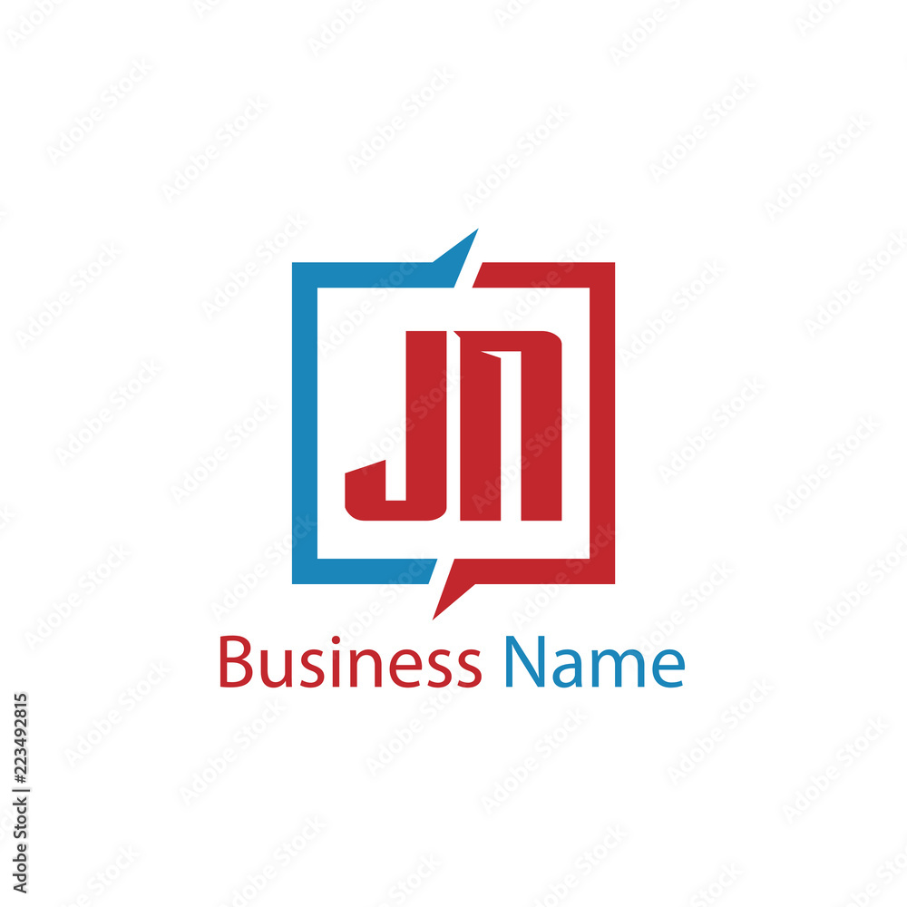 Initial Letter JN Logo Template Design Initial Letter JN Logo Template Design