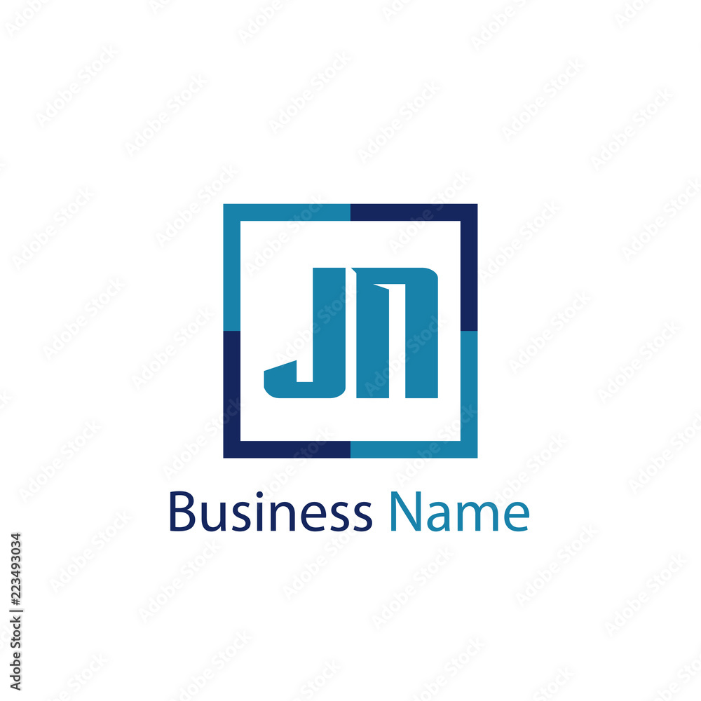 Initial Letter JN Logo Template Design Initial Letter JN Logo Template Design