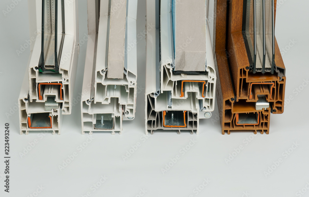 Pvc profile windows with triple glazing Pvc profile windows with triple glazing