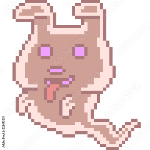 vector pixel art pet spirit