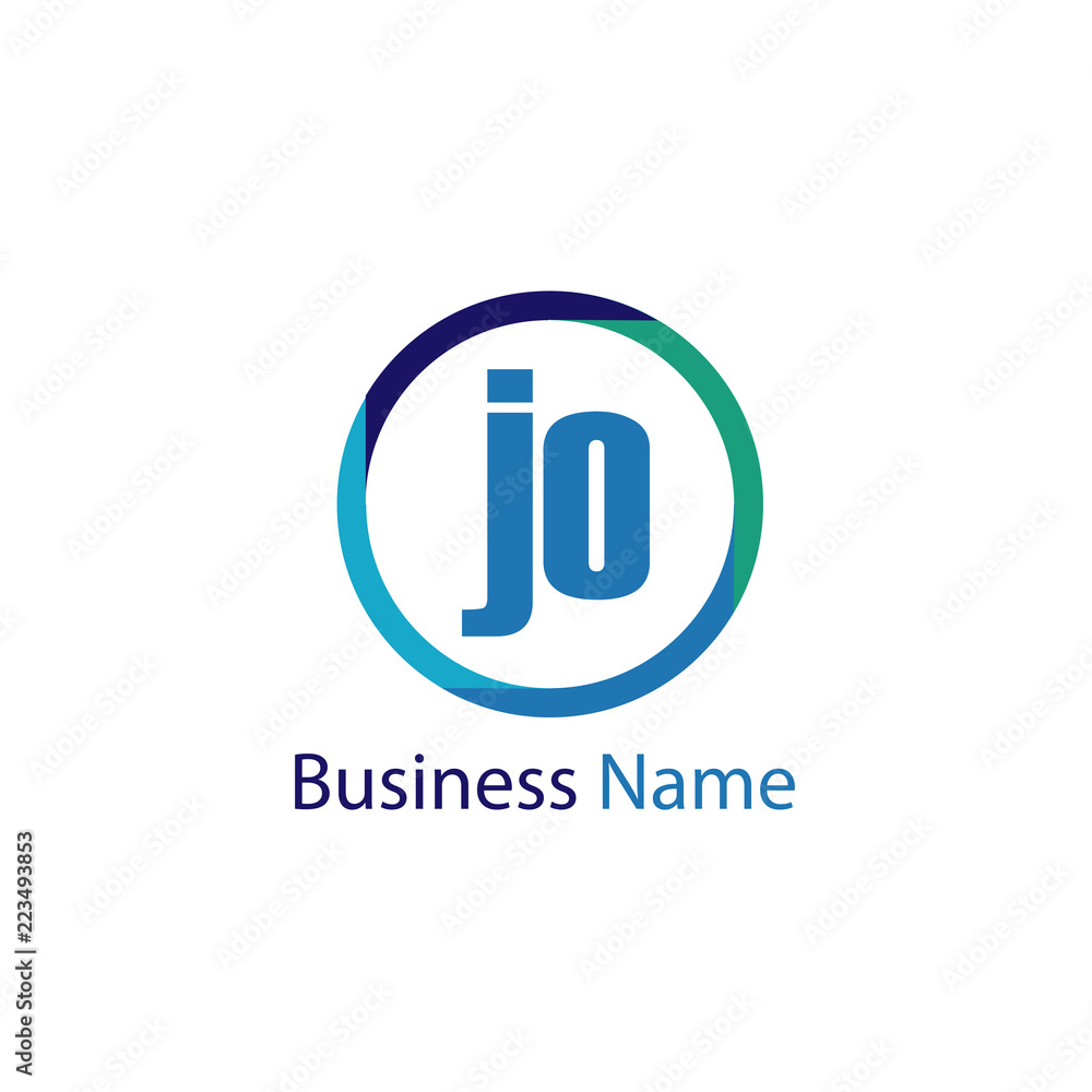 Initial Letter JO Logo Template Design Initial Letter JO Logo Template Design
