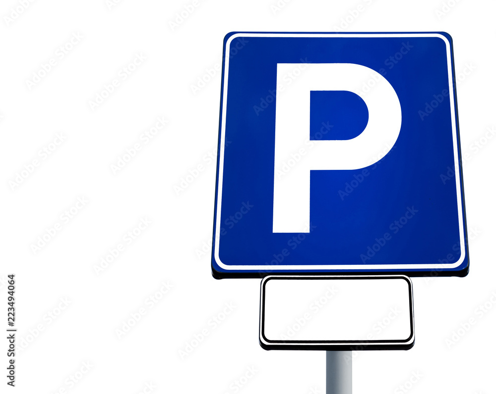 Motor car parking sign with copy space Motor car parking sign with copy space