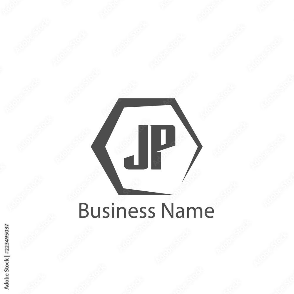 Initial Letter JP Logo Template Design Initial Letter JP Logo Template Design