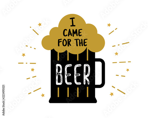 I came for the beer craft beer mug