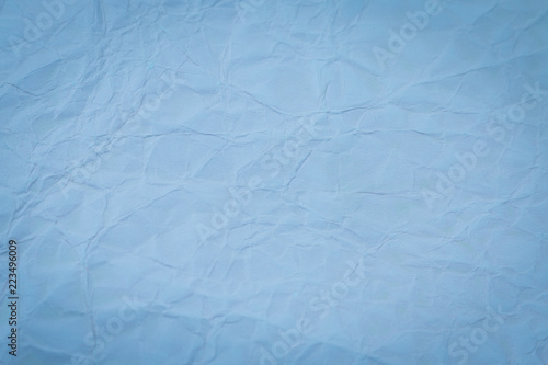Blue crumpled paper