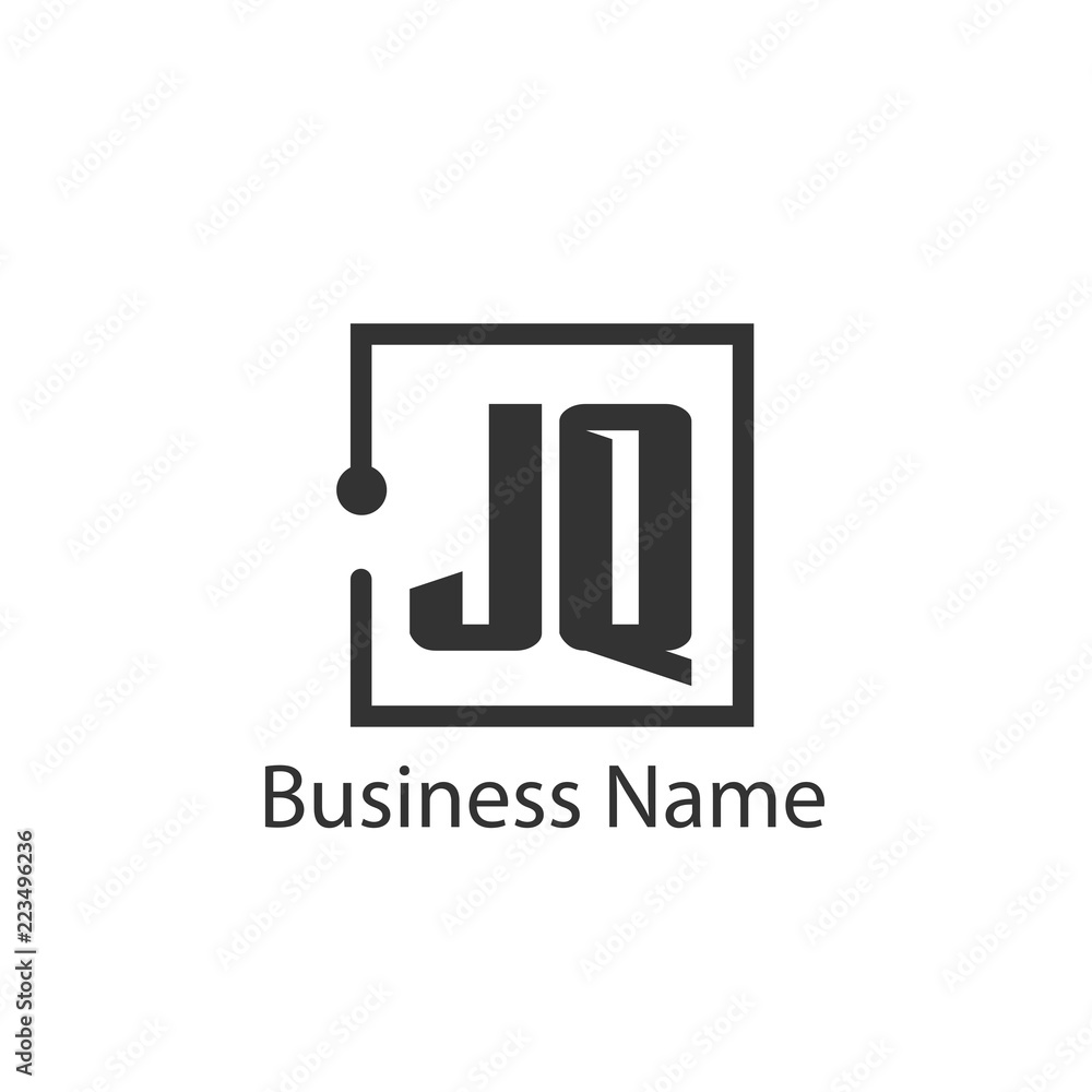 Obraz premium Initial Letter JQ Logo Template Design