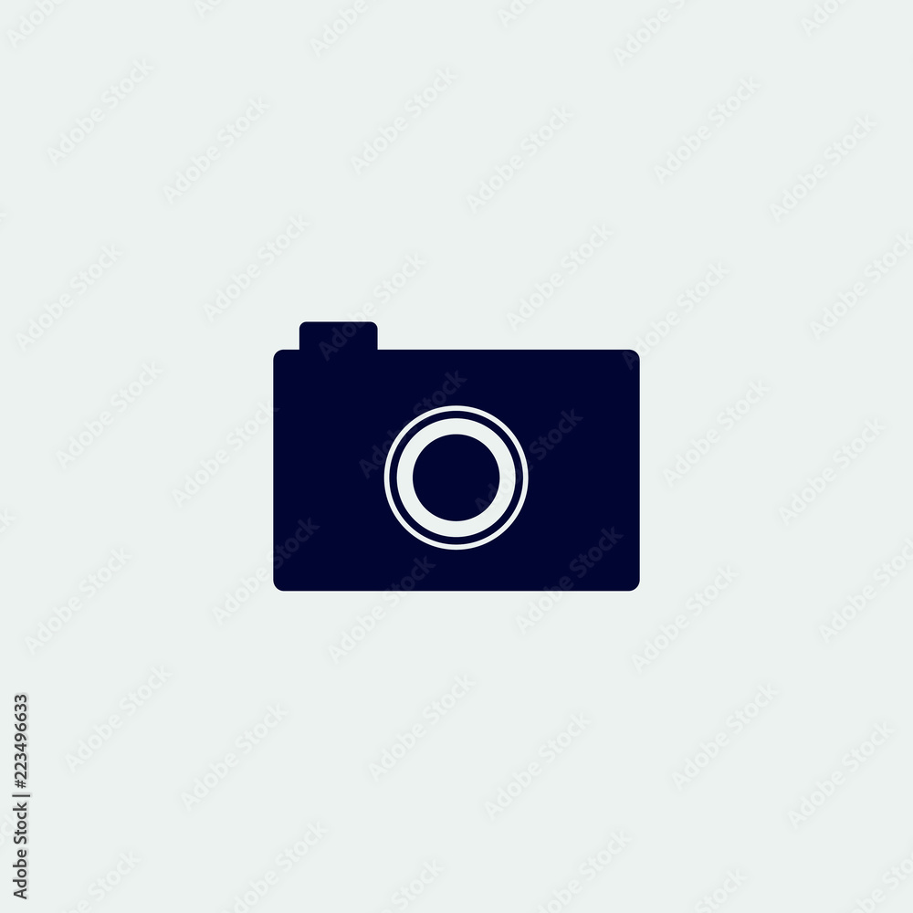 camera icon, vector illustration. flat icon camera icon, vector illustration. flat icon