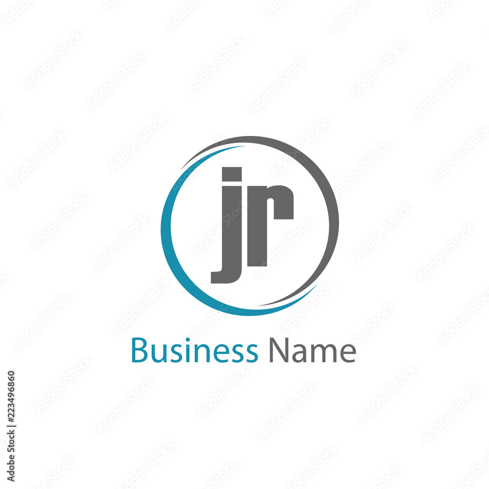 Initial Letter JR Logo Template Design Initial Letter JR Logo Template Design