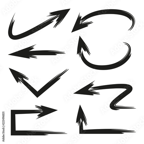 sketch and hand drawn arrows