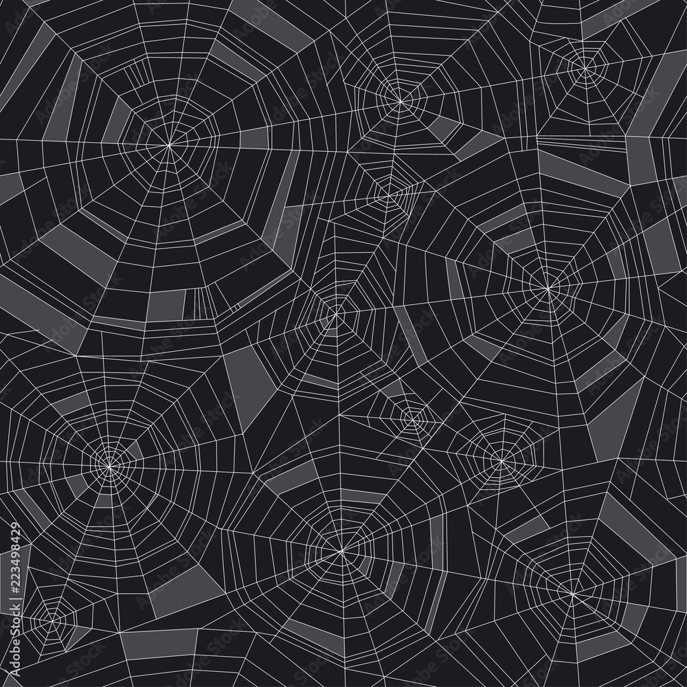 Concept geometric spider web seamless pattern