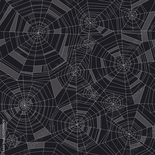 Concept geometric spider web seamless pattern