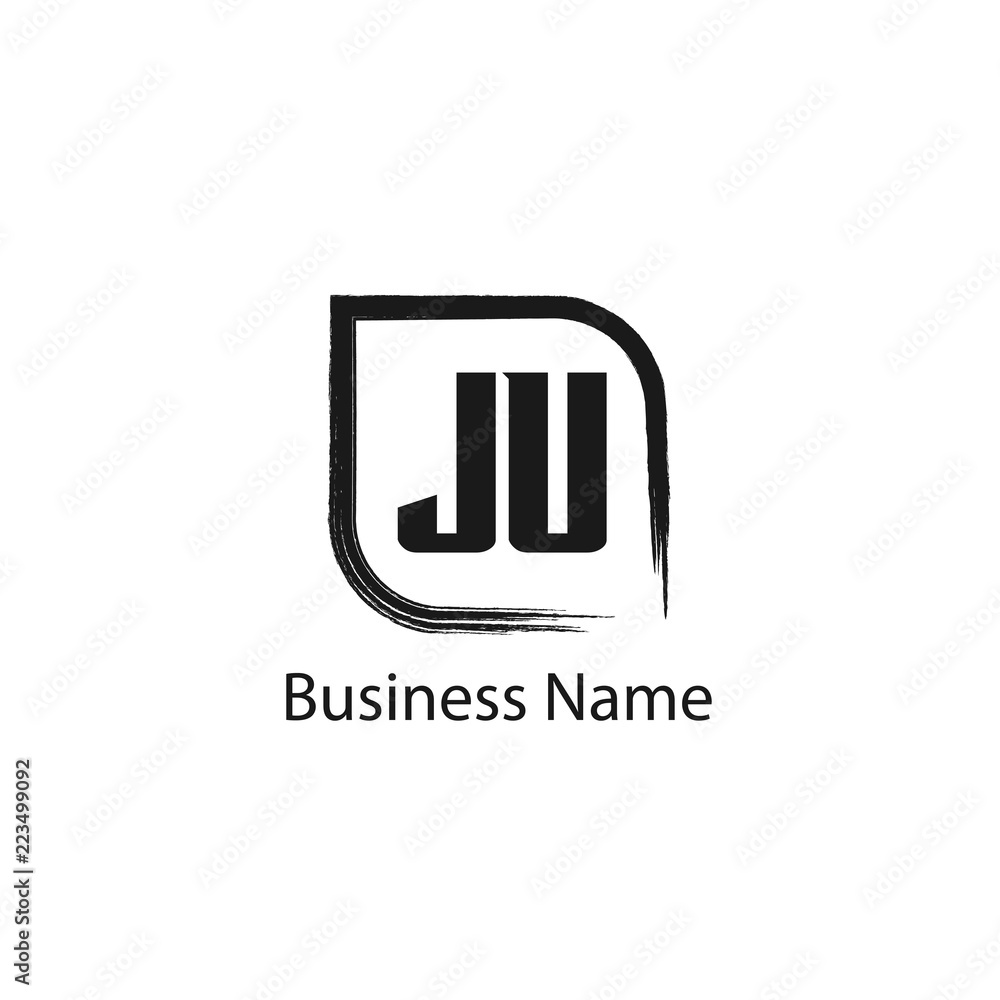 Initial Letter JU Logo Template Design Initial Letter JU Logo Template Design