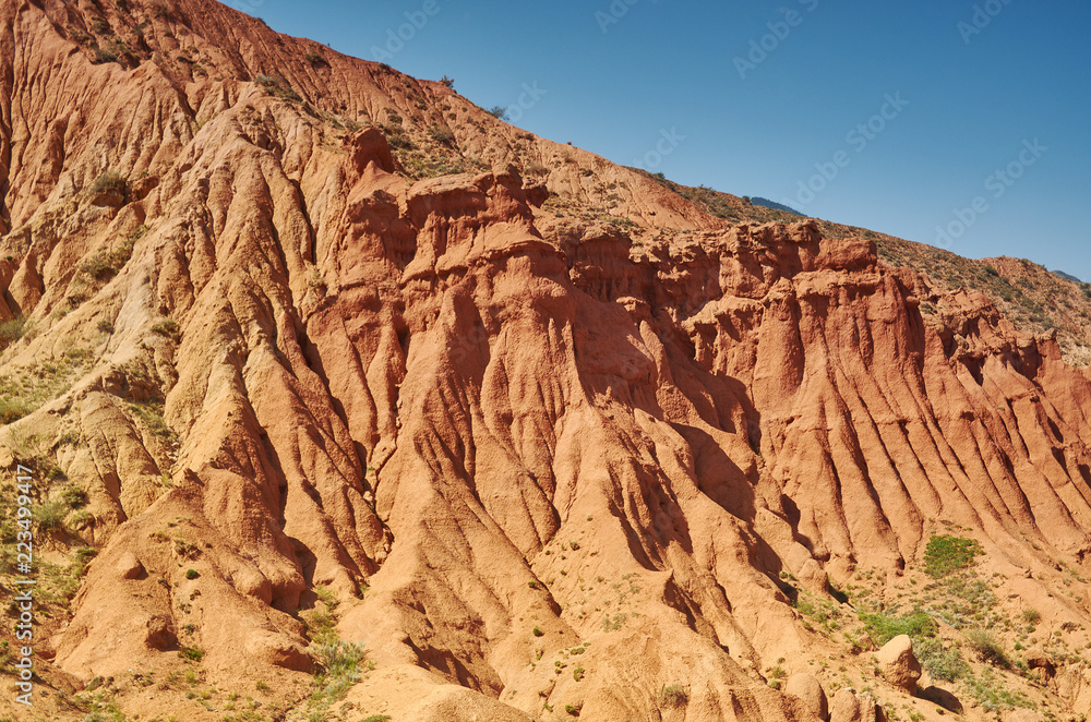 Fototapeta premium Fairy Tale Canyon, Kyrgyzstan.