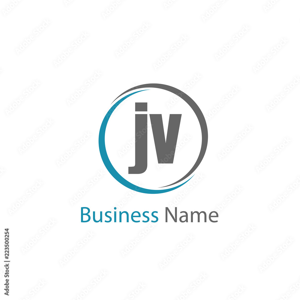 Initial Letter JV Logo Template Design Initial Letter JV Logo Template Design