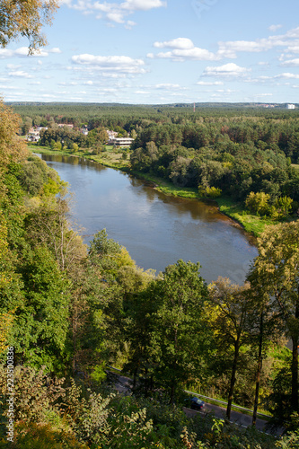 beautiful view from Verkiai park in Vilnius