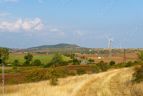 The view village in the early autumn. The Old Balkan Mountains. Bulgaria.