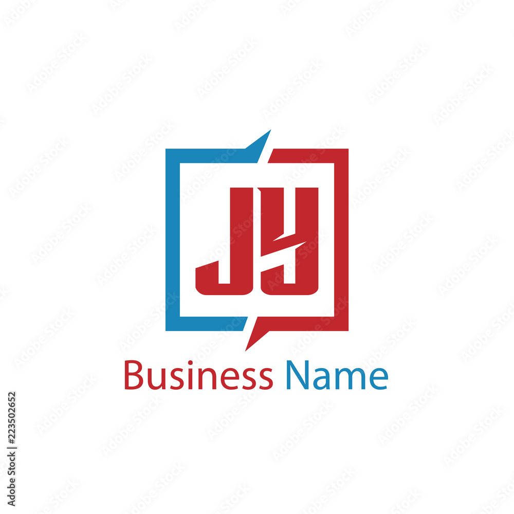 Obraz premium Initial Letter JY Logo Template Design