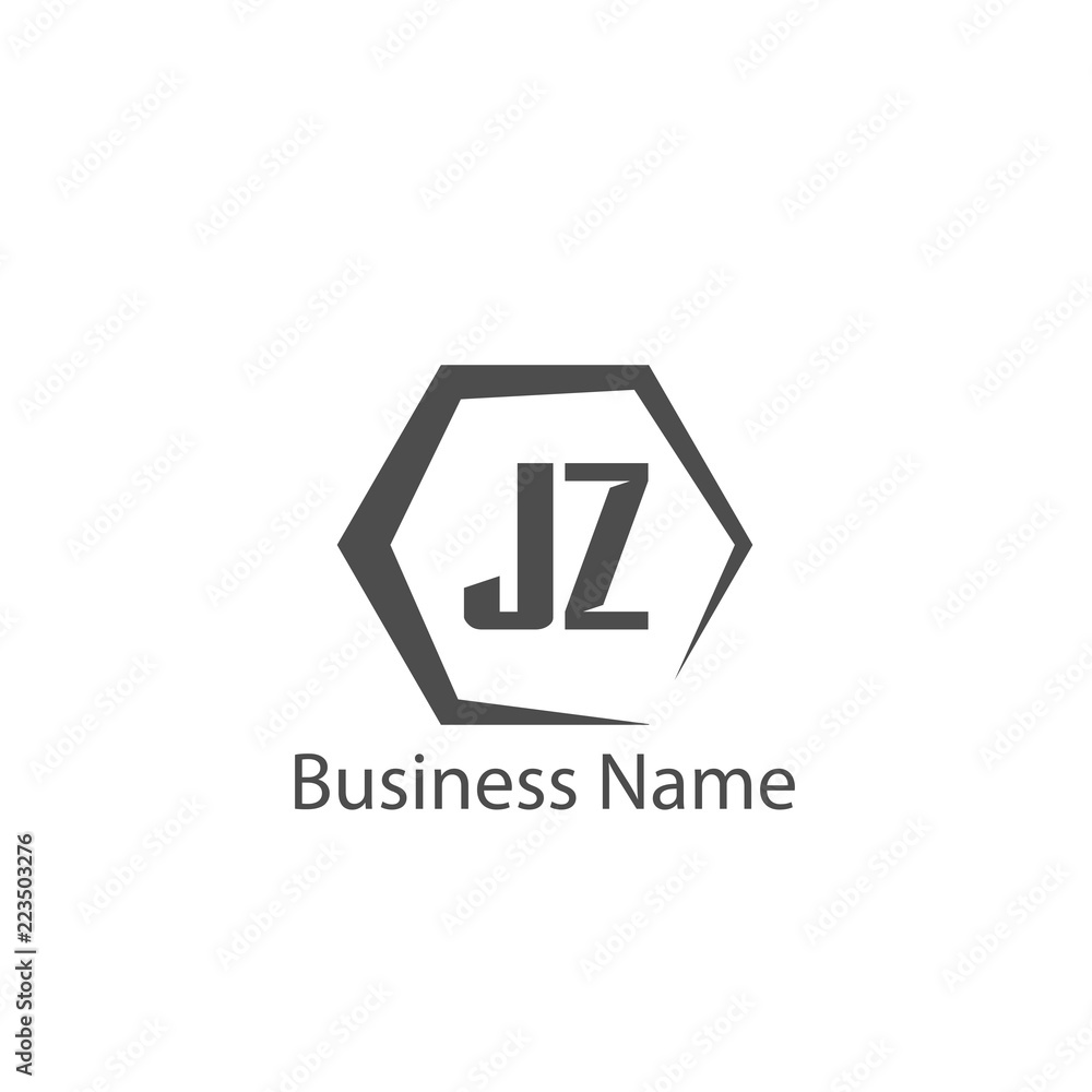 Initial Letter JZ Logo Template Design Initial Letter JZ Logo Template Design