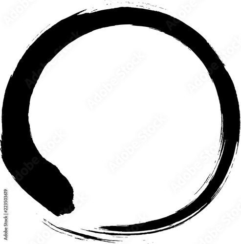 丸　円　黒　筆文字