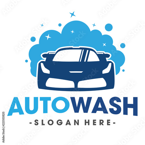 Car Wash and Clean Logo Vector