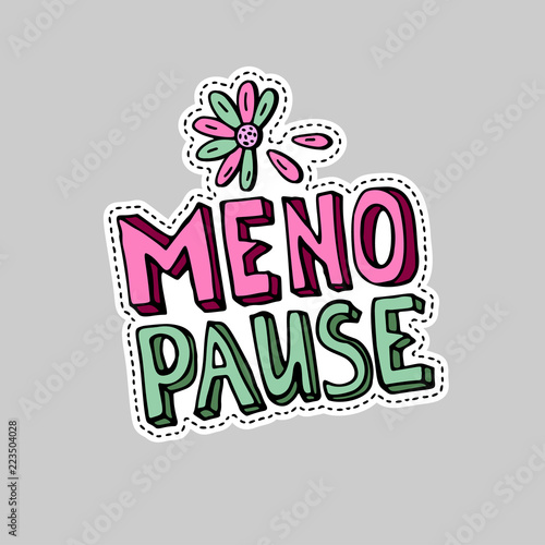 Menopause symbol doodle