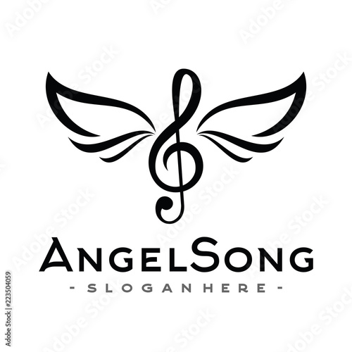 Angel Voice, Singer / Choir logo design inspiration