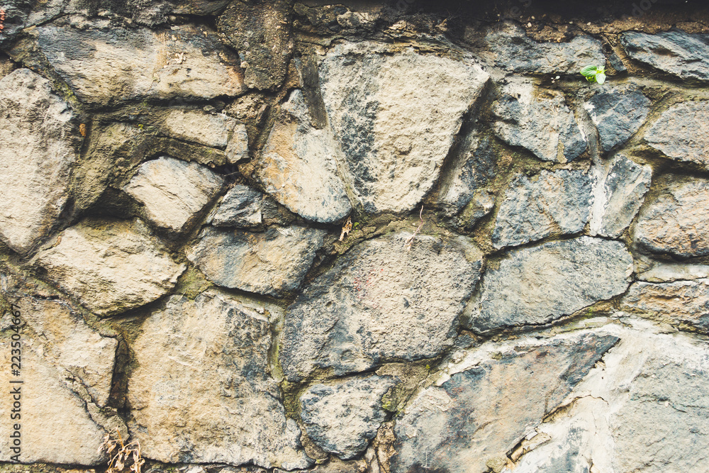 Fototapeta premium Old stone wall textures and backgrounds