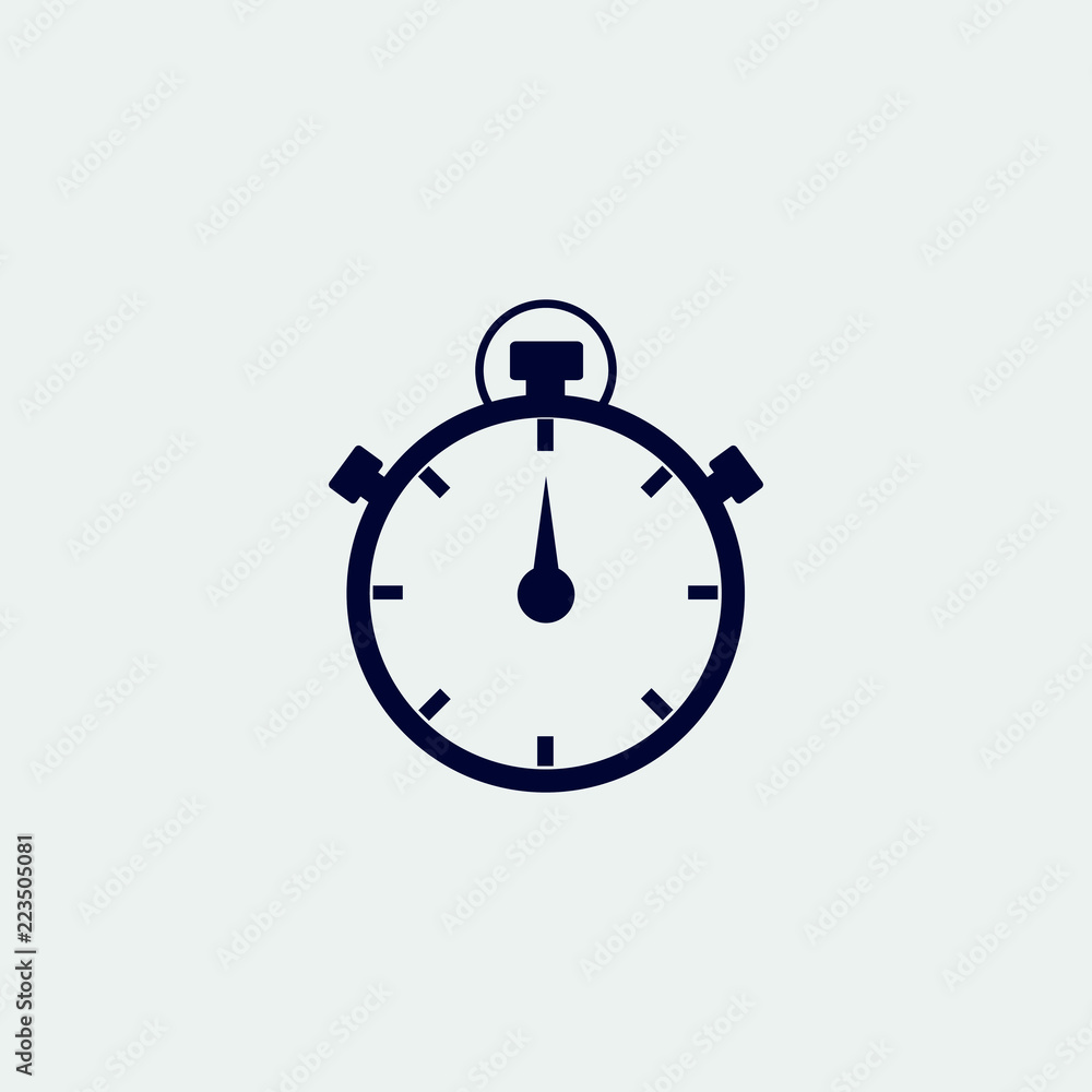 stopwatch icon, vector illustration. flat icon stopwatch icon, vector illustration. flat icon