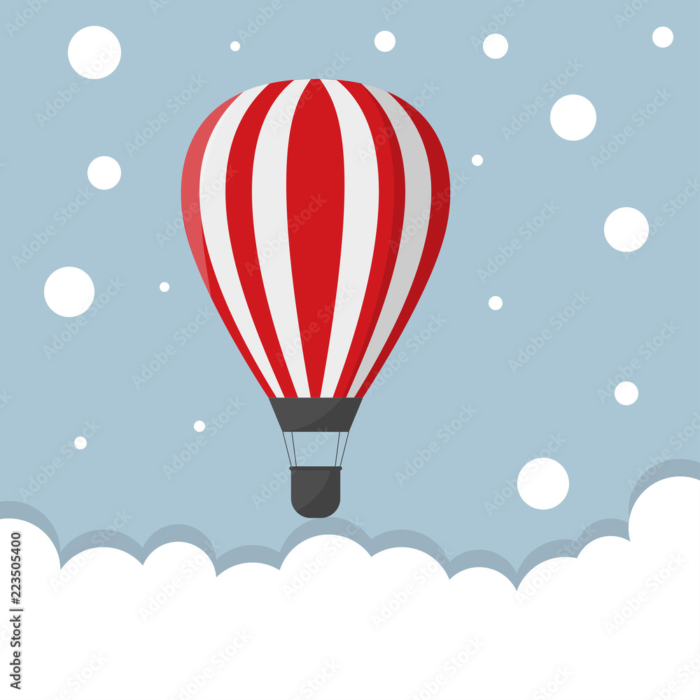 Fototapeta premium Air balloon illustration