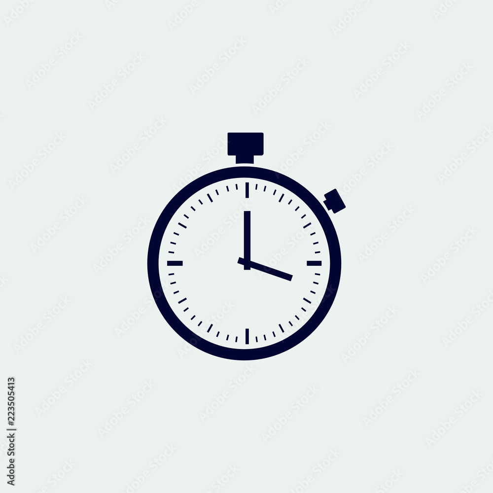 stopwatch icon, vector illustration. flat icon stopwatch icon, vector illustration. flat icon