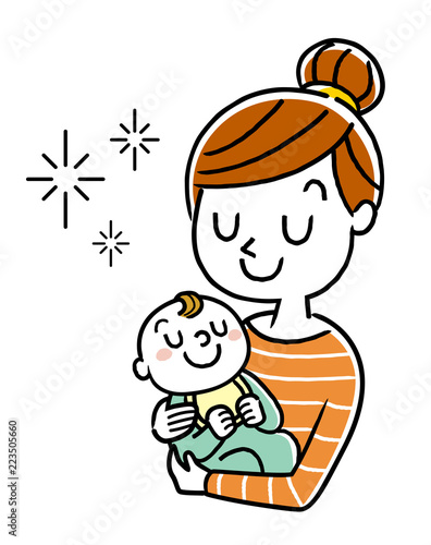 イラスト素材 赤ちゃんを抱っこする母親 Stock Vector Adobe Stock イラスト素材 赤ちゃんを抱っこする母親 Stock Vector Adobe Stock