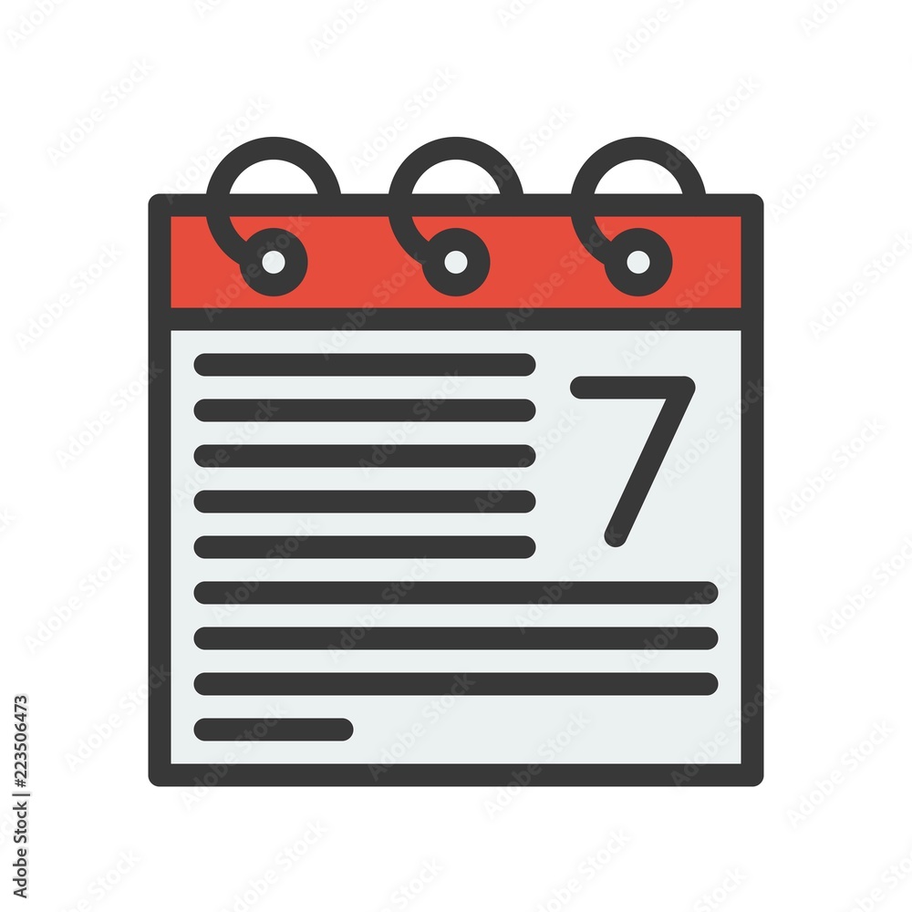 calendar icon, flat with outline design vector pixel perfect calendar icon, flat with outline design vector pixel perfect