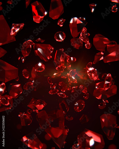abstract background with crystals