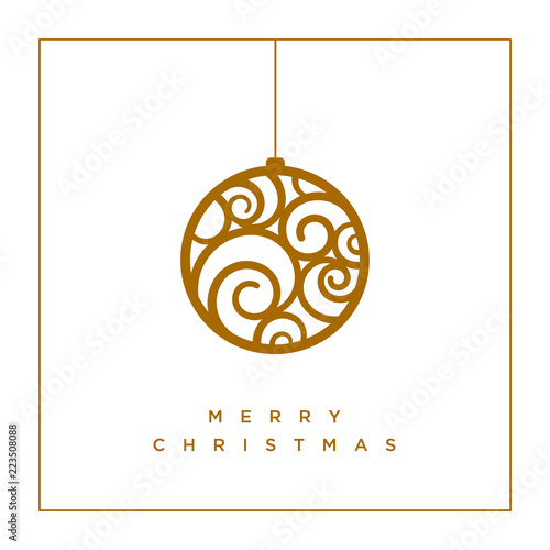 Vector Christmas greeting card design