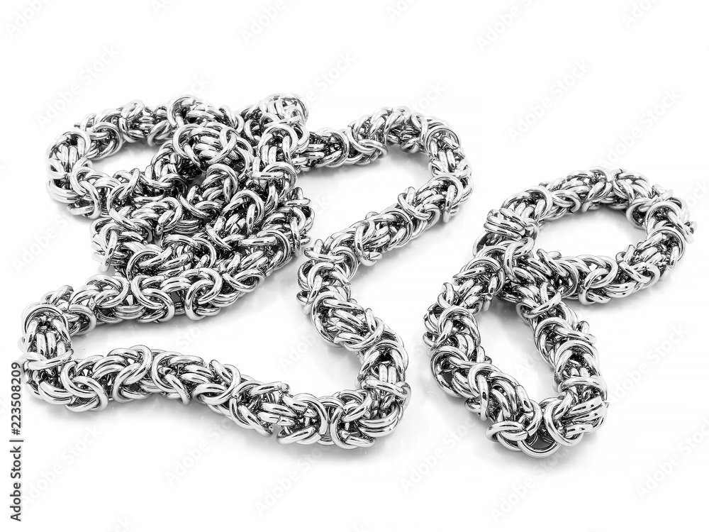 Jewelry set. Chain and bracelet. Stainless steel. Jewelry set. Chain and bracelet. Stainless steel.