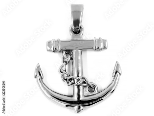 Jewelry pendant anchor. Stainless steel