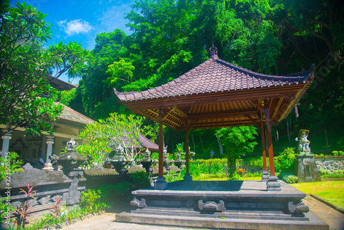 Goa Lawah Temple in Bali, Indonesia. Bali is an Indonesian island and known as a tourist destination. Majority of people in Bali believe in the Hindu religion.