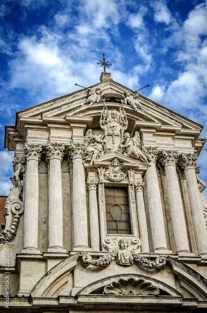 Church of Santi Vincenzo-e-Anastasio-a-Trevi. Rome. Italy
