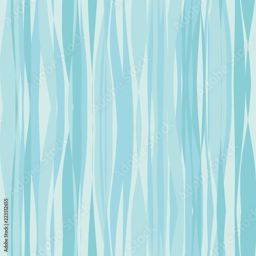 Abstract turquoise water waves seamless pattern