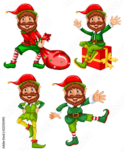 A set of christmas elf