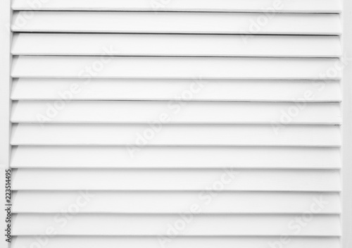 White shutters close-up