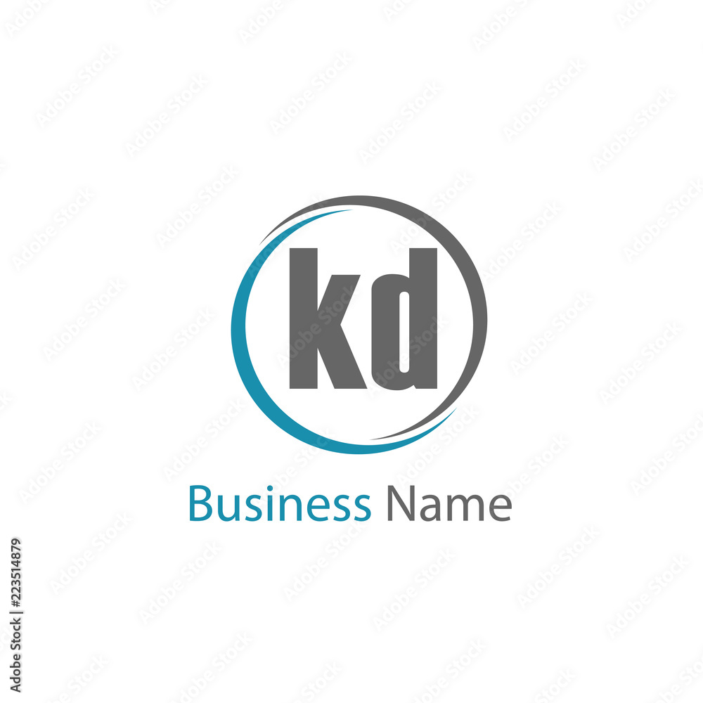 Initial Letter KD Logo Template Design Initial Letter KD Logo Template Design