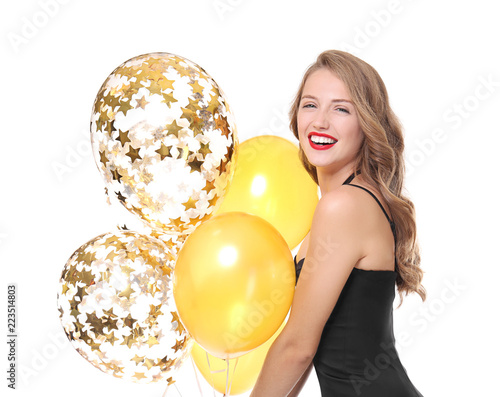 Beautiful young woman with ...