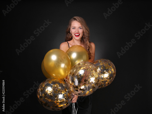 Beautiful young woman with ...