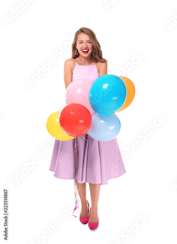 Beautiful young woman with ...